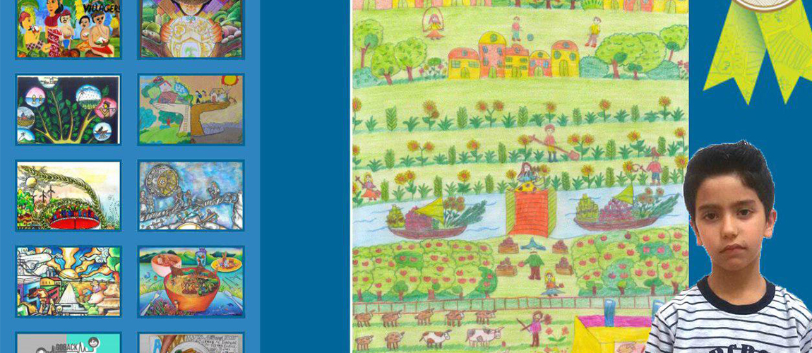 Iranian child wins first place at FAO’s painting competition 2017