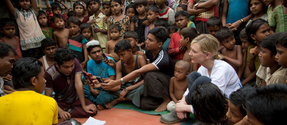 Goodwill Ambassador Cate Blanchett calls for increased aid for Rohingya refugees